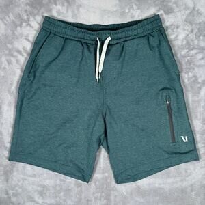 Vuori Sunday Performance Shorts Mens Small Green Stretch Athletic